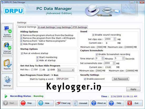 Keylogger Parental Control 5.4.1.1