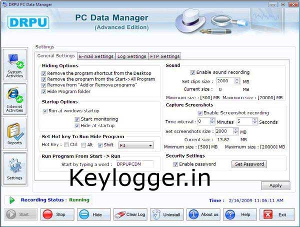 Keylogger Support 5.4.1.1