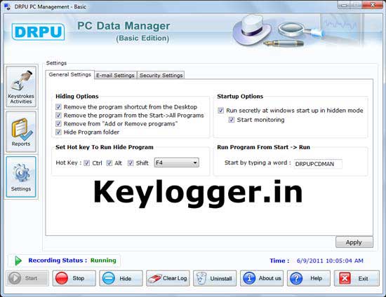 Screenshot of Chat Keylogger