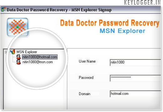 MSN Explorer Password Recovery Software