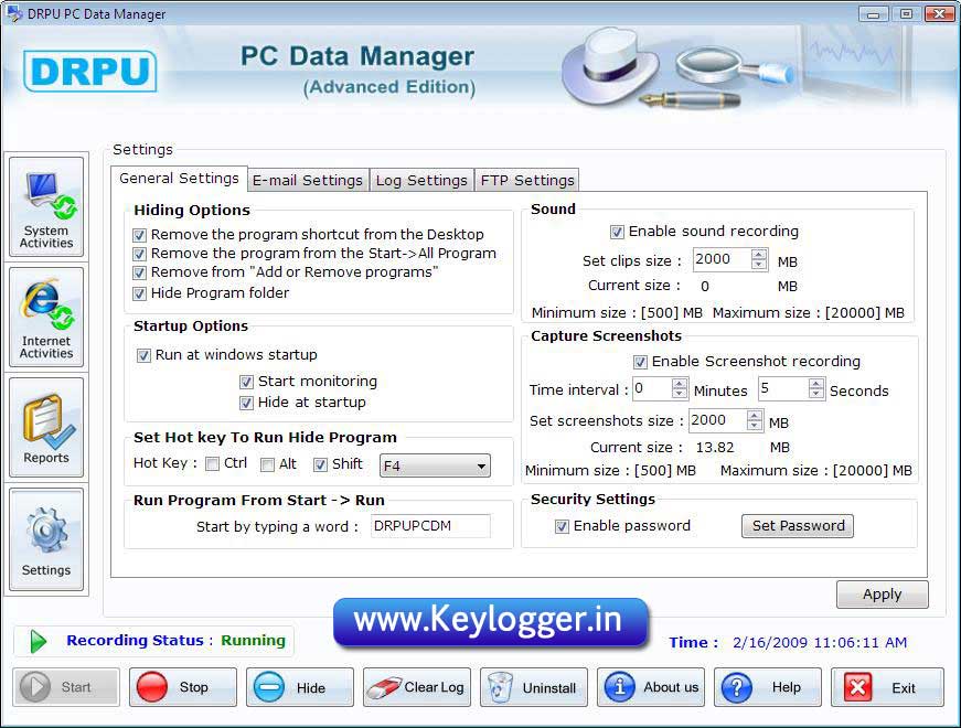 Screenshot of Controllo Parentale 5.4.1.1