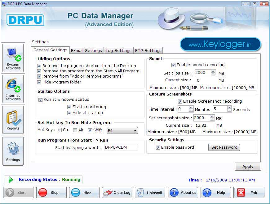 Baixar um Keylogger 5.4.1.1