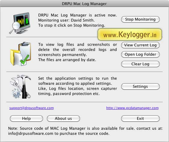 Screenshot of Mac Controle