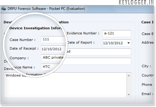 Pocket PC Forensic Software