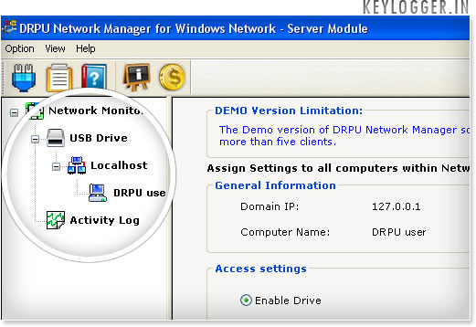 USB activity monitoring software